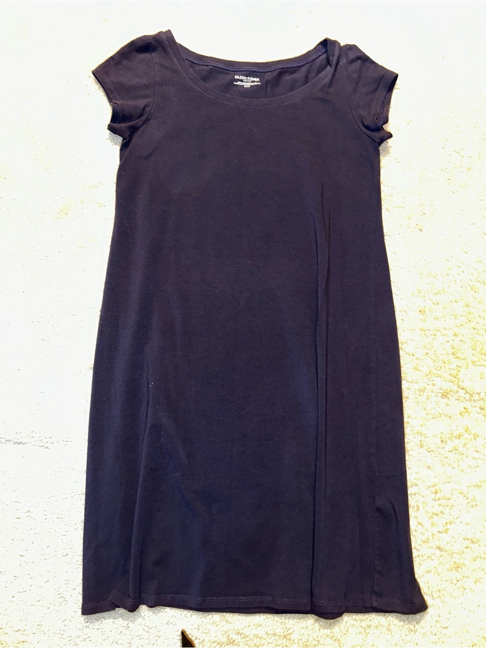 Eileen fisher Navy Short-Sleeve Dress - Classic Casual